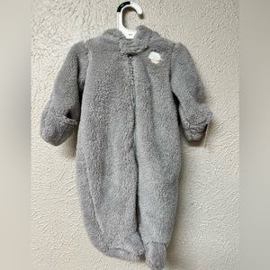 Fuzzy Warm Footie Onsie (3mo)
